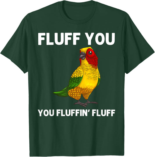 Cool Sun Conure Art Women Bird Lover Parrot Birding T-Shirt - T-Shirt | Forest