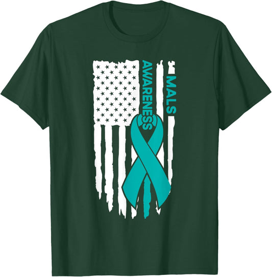 MALS Awareness Flag MALS T-Shirt - T-Shirt | Forest
