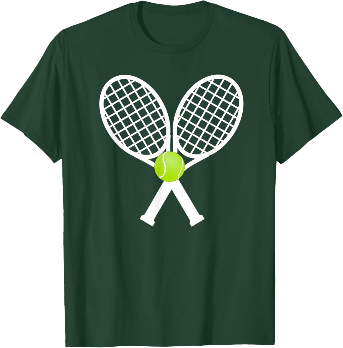 Tennis Rackets T-Shirt - T-Shirt | Forest