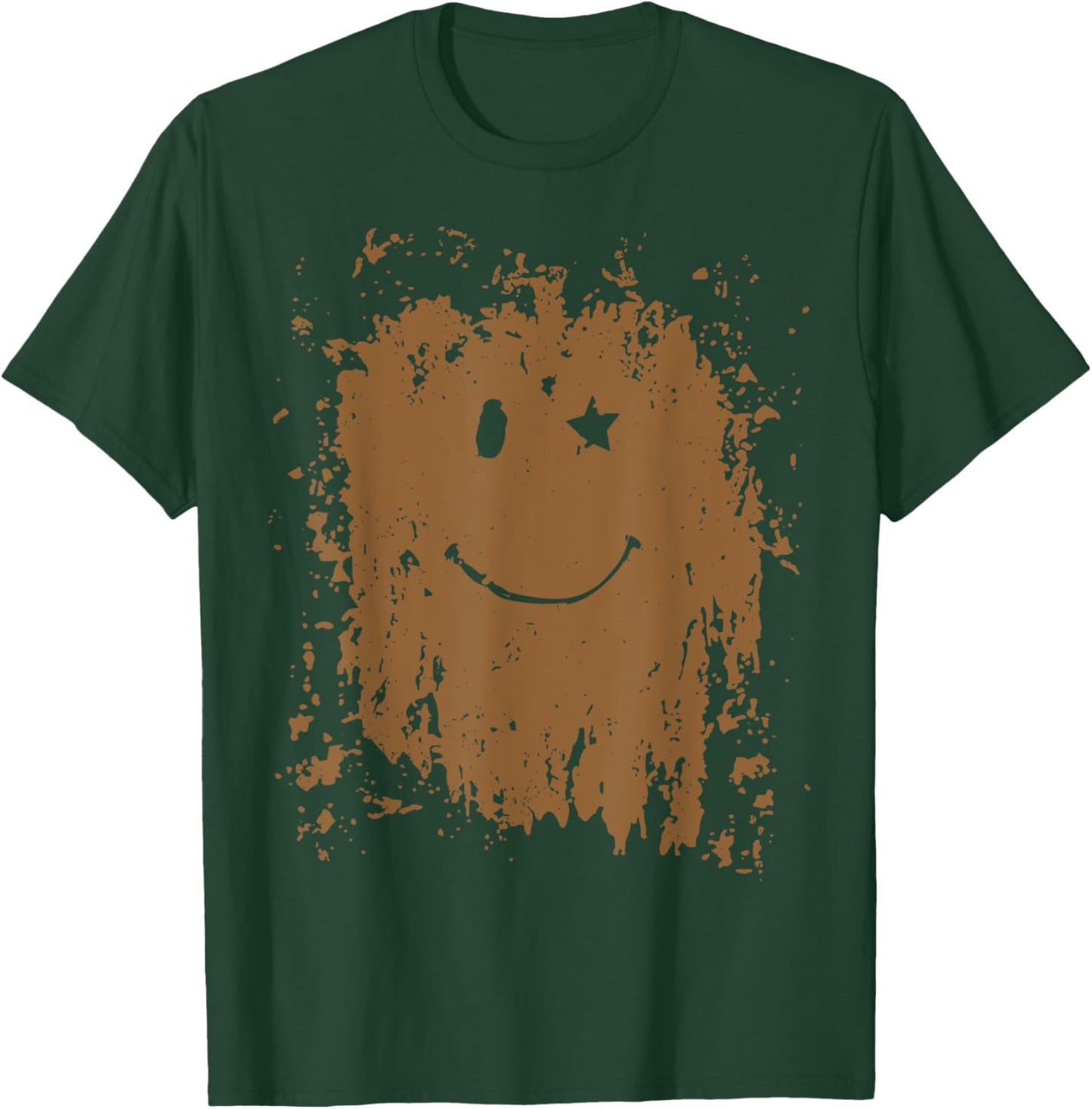 Funny Mud Splatter Face Cool Marathon and Mud Run T-Shirt - T-Shirt | Forest