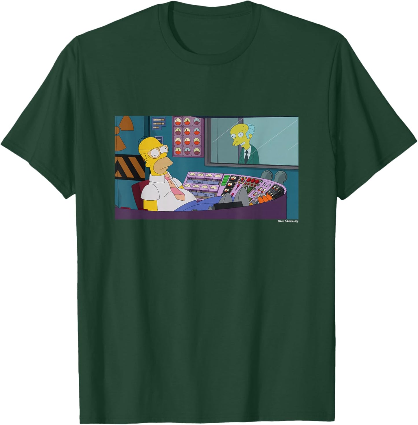 The Simpsons Homer I Am Working Not Sleeping Big Chest Logo T-Shirt - T-Shirt | Forest