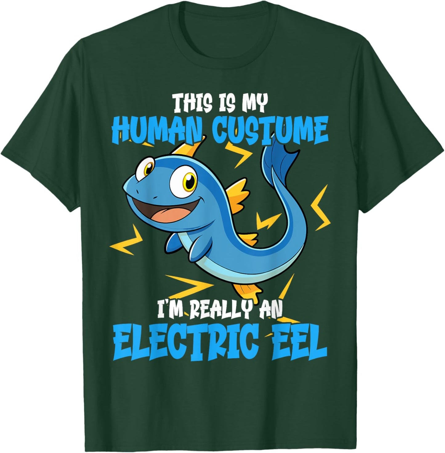 Funny Electric Eel Costume Design Animal Lovers Electric Eel T-Shirt - T-Shirt | Forest