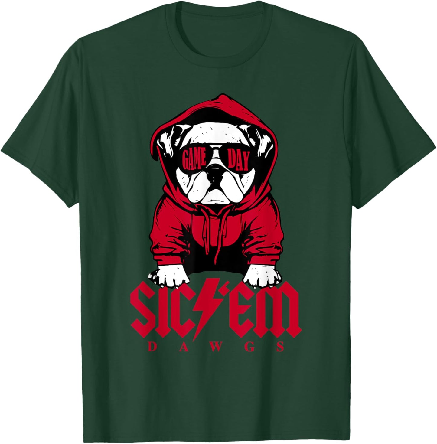Funny Sic Em Dogs School Spirit Women Kids T-Shirt - T-Shirt | Forest