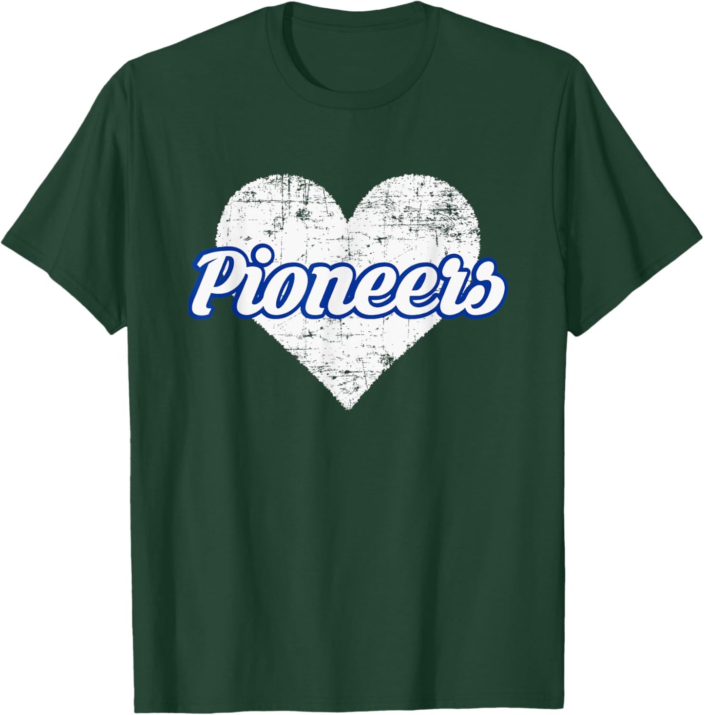 Leavenworth Pioneers Over Heart T-Shirt - T-Shirt | Forest