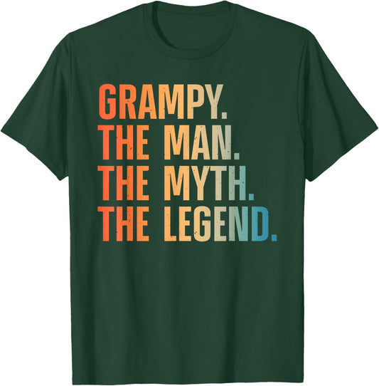 Grampy Design For Grandpa Grandfather From Grandkids Grampy T-Shirt - T-Shirt | Forest