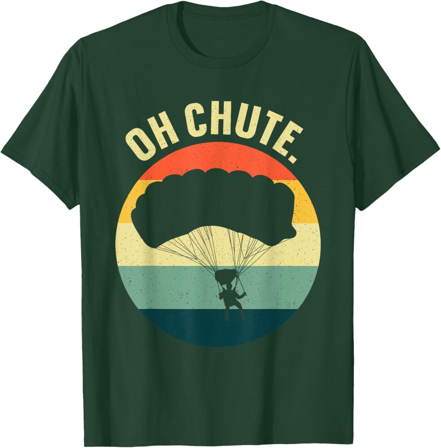 Skydiving Art Women Parachute Skydiver Paragliding T-Shirt - T-Shirt | Forest