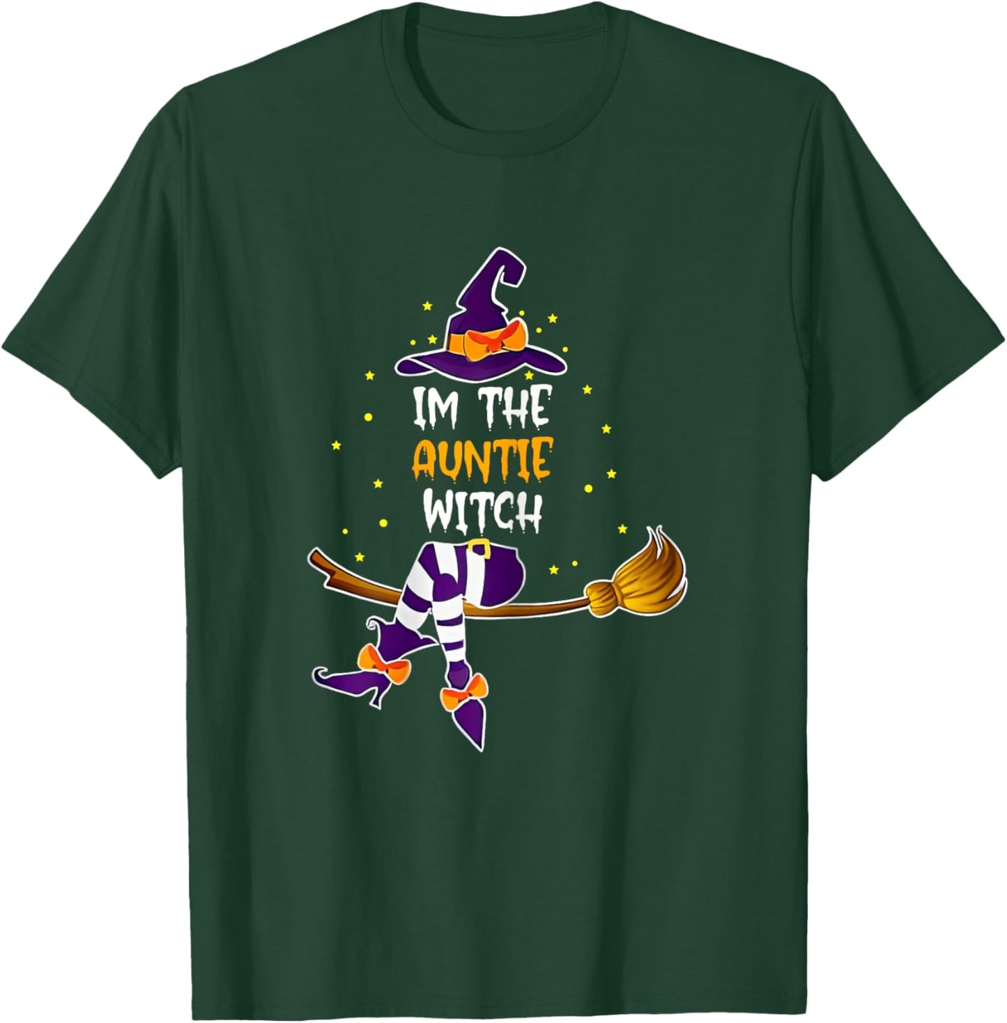 Im The Auntie Witch Halloween Matching Group Costume T-Shirt - T-Shirt | Forest