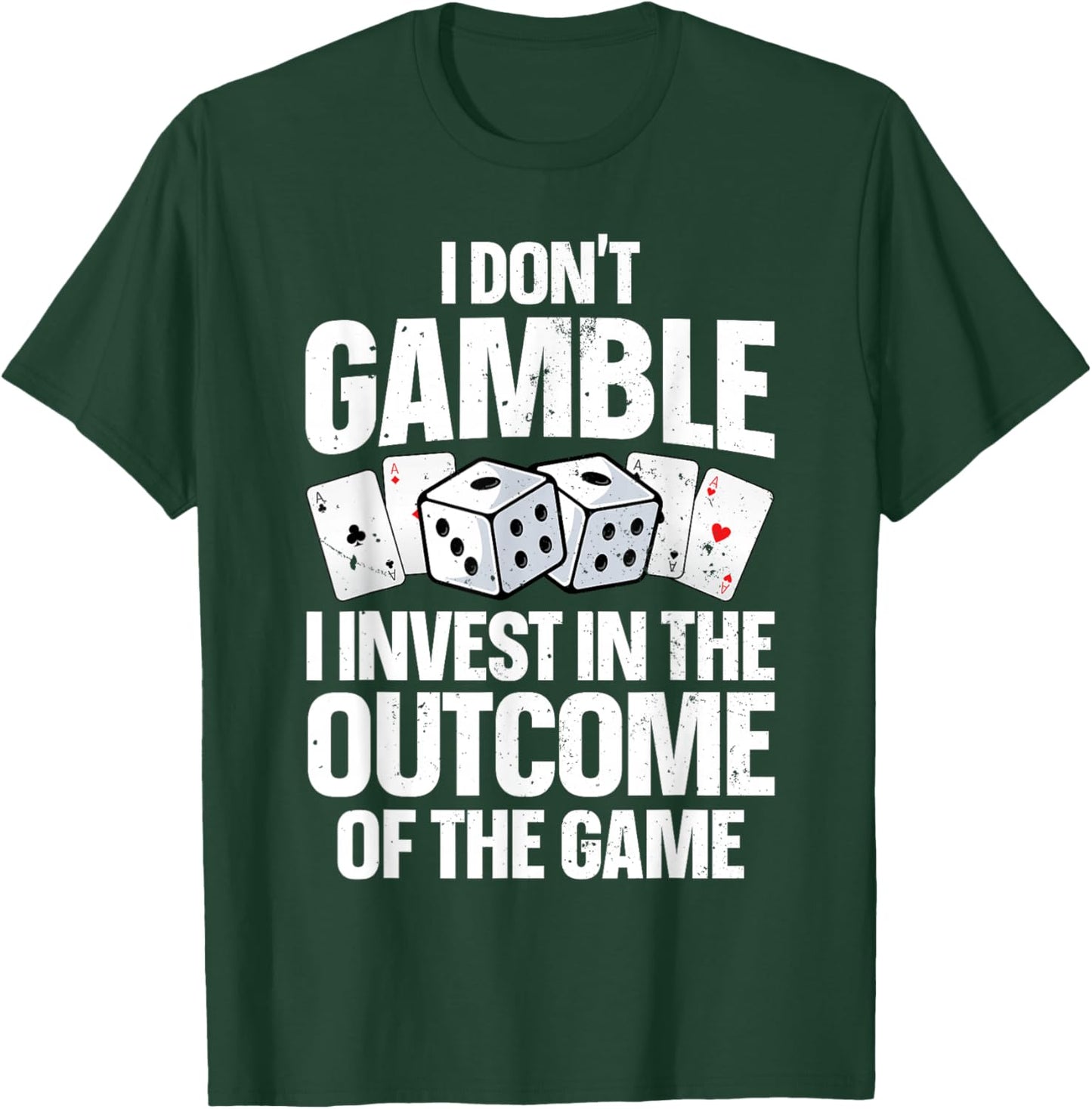 Funny Gambling Art Women Casino Poker Player Gambler T-Shirt - T-Shirt | Forest