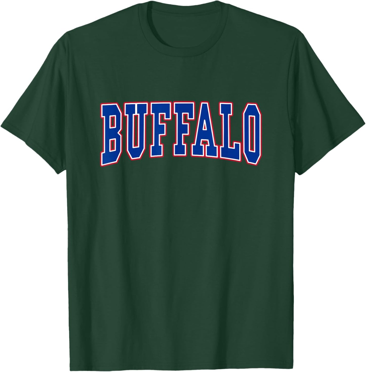 Graphic Apparel Co. - BUFFALO - Modern, Black, , Short Sleeve, Classic Fit T-Shirt - T-Shirt | Forest
