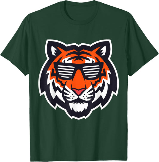 Bengal Tiger with Sunglasses T-Shirt - T-Shirt | Forest