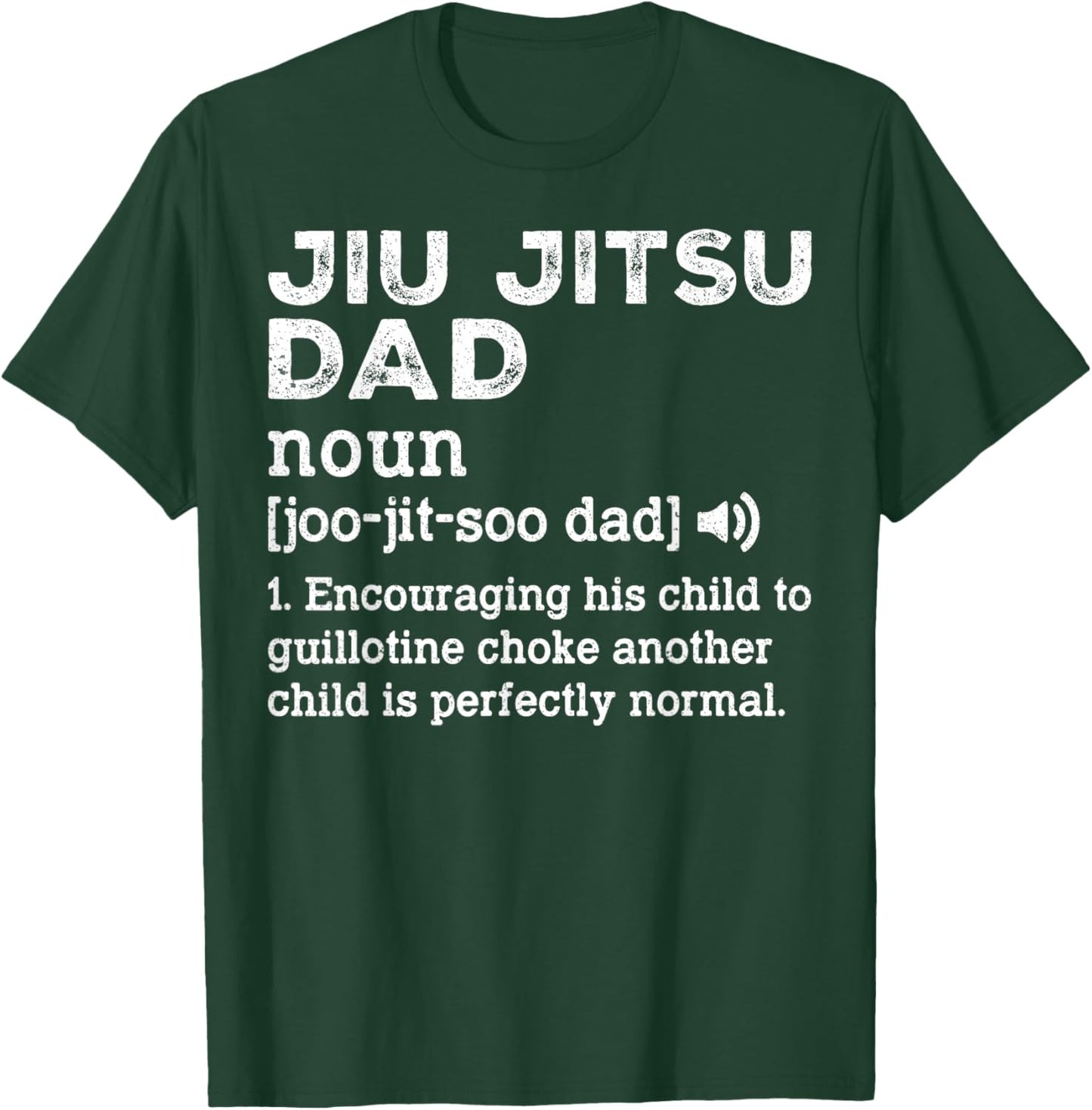 Jiu Jitsu Dad Definition - Funny BJJ Jiu Jitsu Dad T-Shirt - T-Shirt | Forest