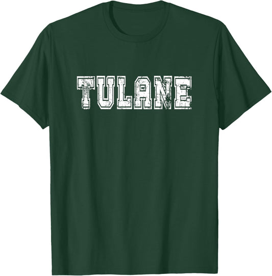 New Orleans Tulane , -Adults, Green, Small, Short Sleeve T-Shirt - T-Shirt | Forest