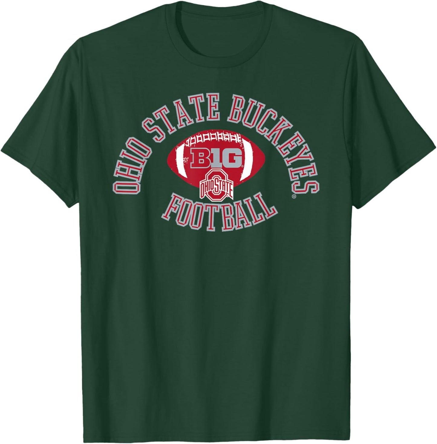 Ohio State Buckeyes Big 10 Football Huddle T-Shirt - T-Shirt | Forest