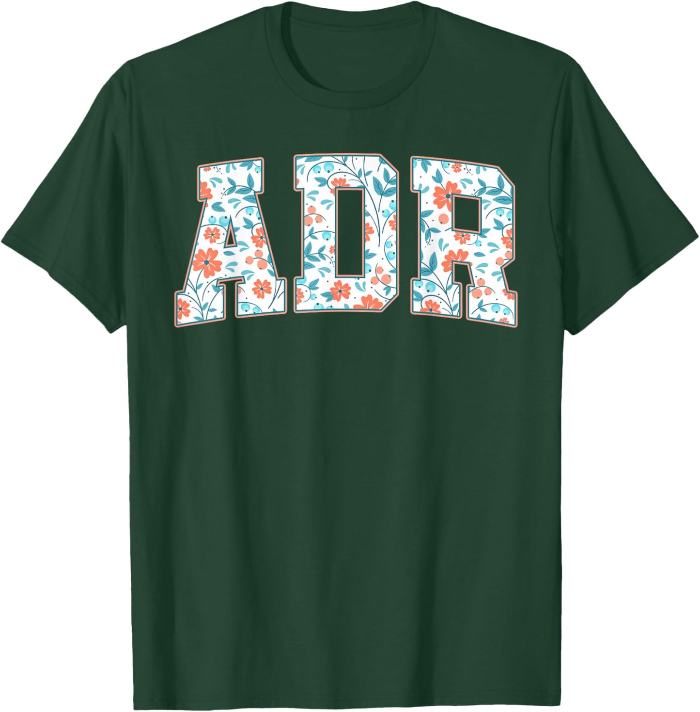 Floral ADR Vet Tech Veterinary Medicine Vet Staff Week T-Shirt - T-Shirt | Forest