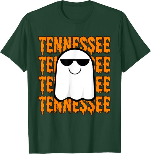 Tennessee Retro Happy Halloween Boo Orange Tennessee T-Shirt - T-Shirt | Forest
