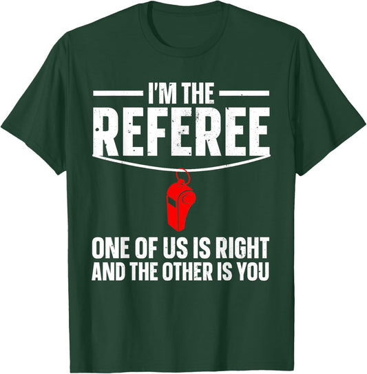 Funny Referee Design Women Sports Ref Gag Referee T-Shirt - T-Shirt | Forest