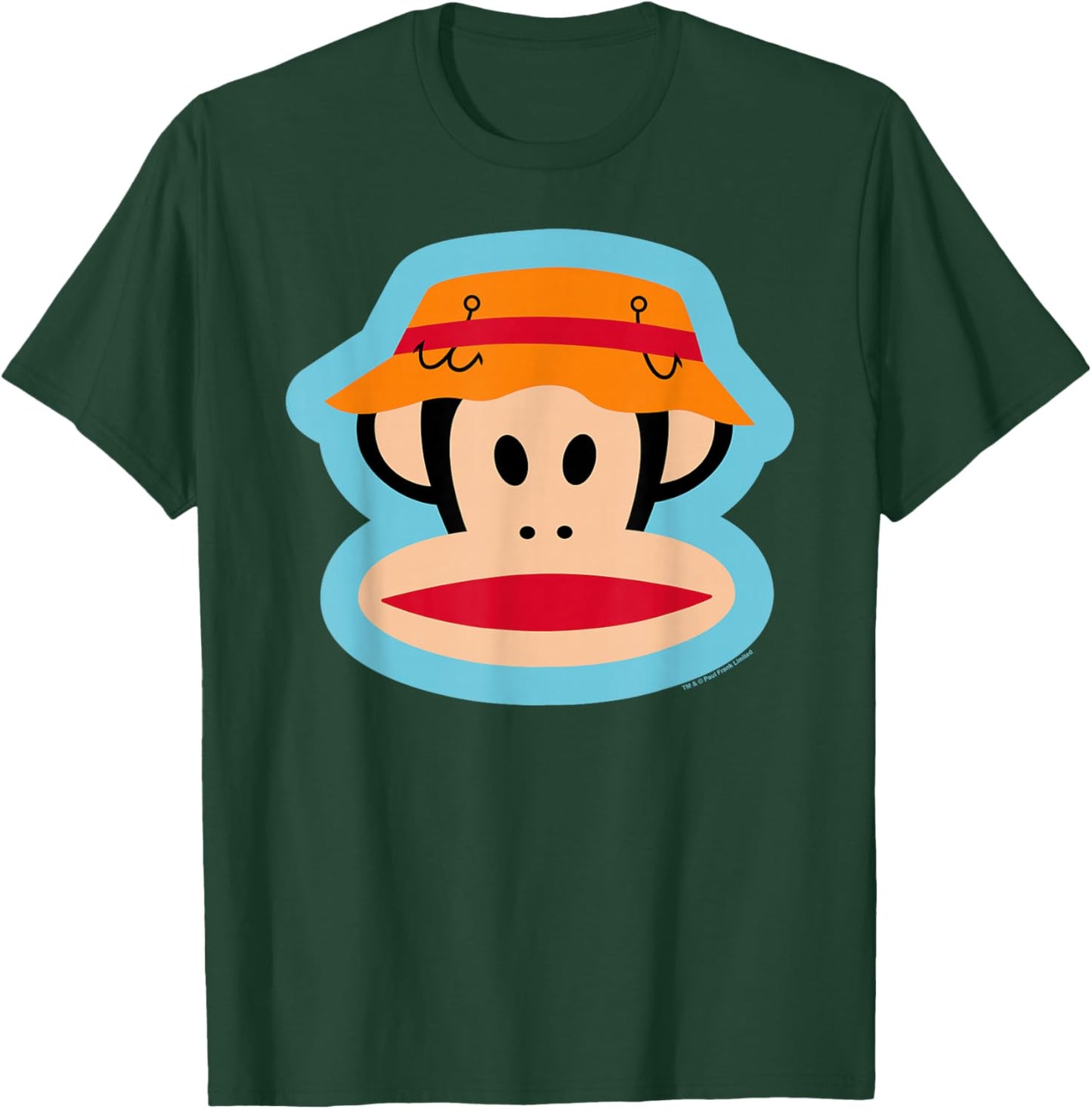 Paul Frank Julius The Monkey Fishing Hat T-Shirt - T-Shirt | Forest