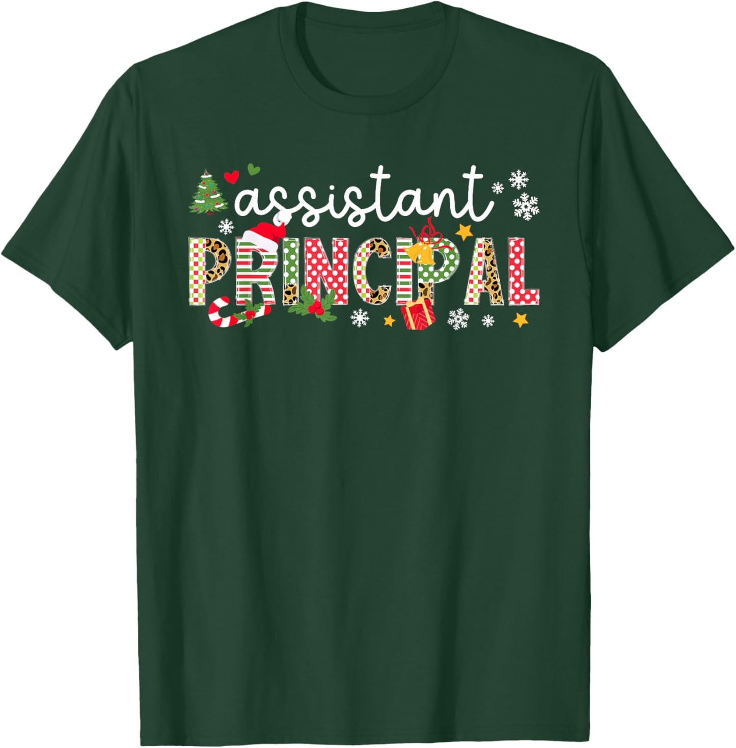 Assistant Principal Christmas Assistant Principal Xmas T-Shirt - T-Shirt | Forest