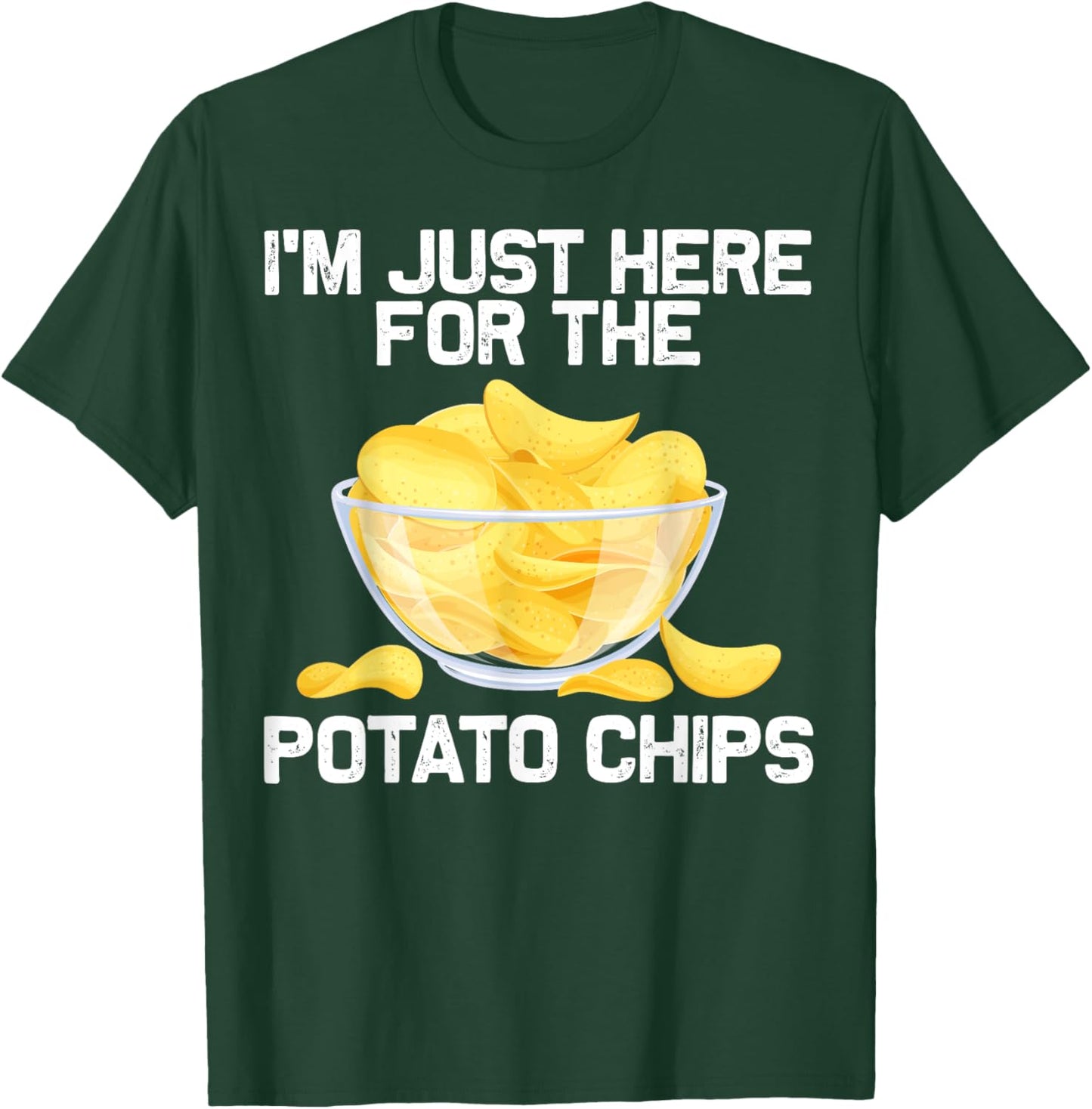 Cool Potato Chips Art Women Kids Potato Chips Lover T-Shirt - T-Shirt | Forest