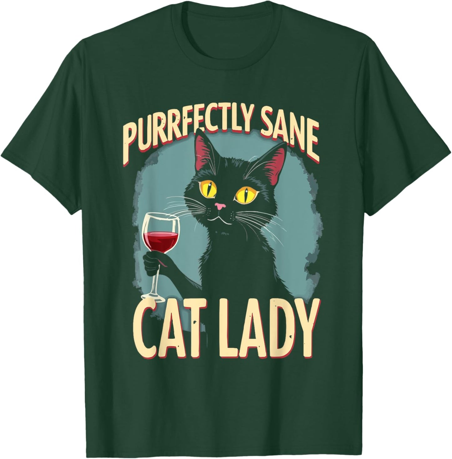 Wine Cat Owner Kitty Meow Alcohol Drinking Winemaker T-Shirt - T-Shirt | Forest