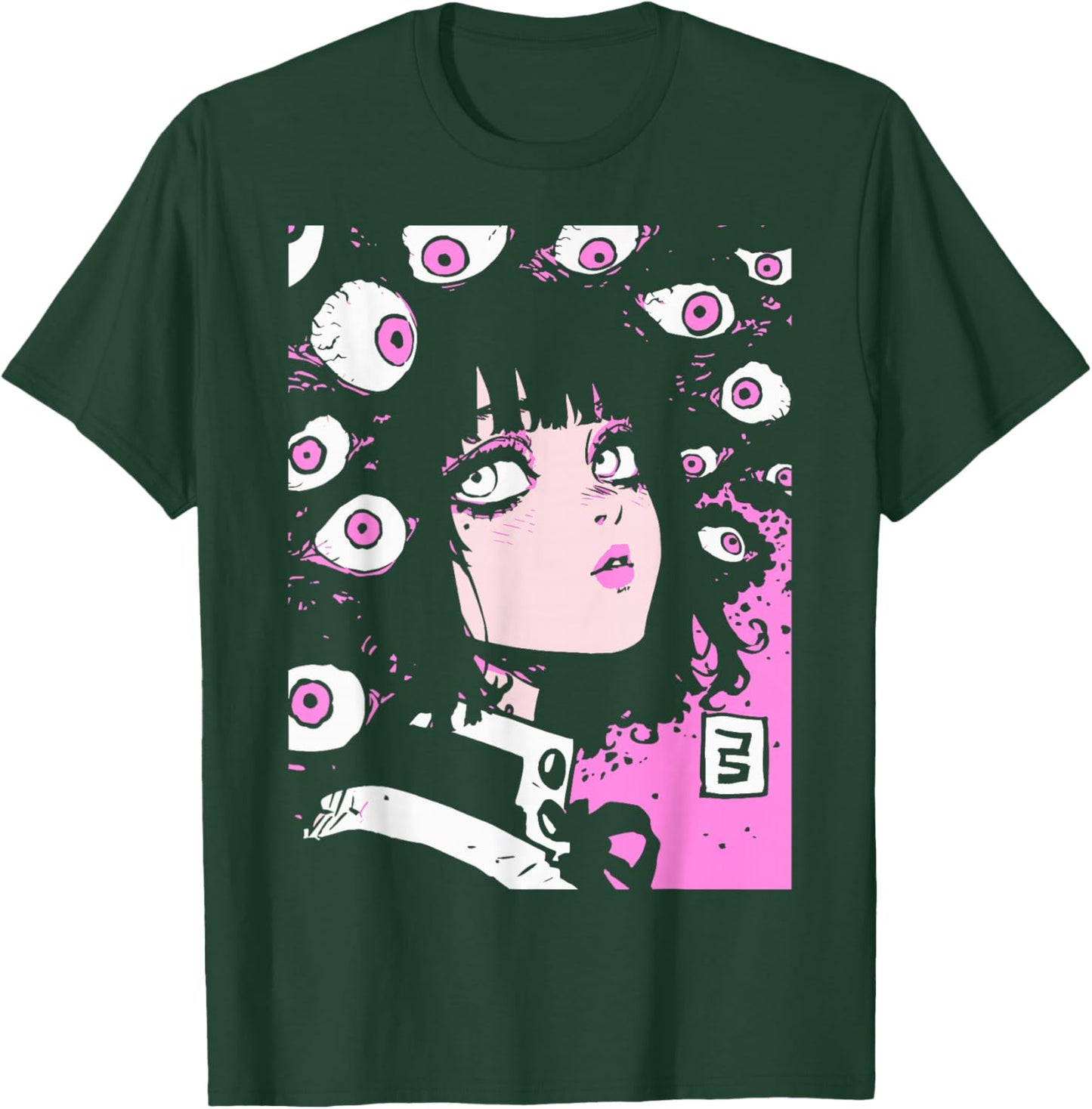 Horror Anime Manga | Japan Japanese Creepy Kawaii Goth T-Shirt - T-Shirt | Forest