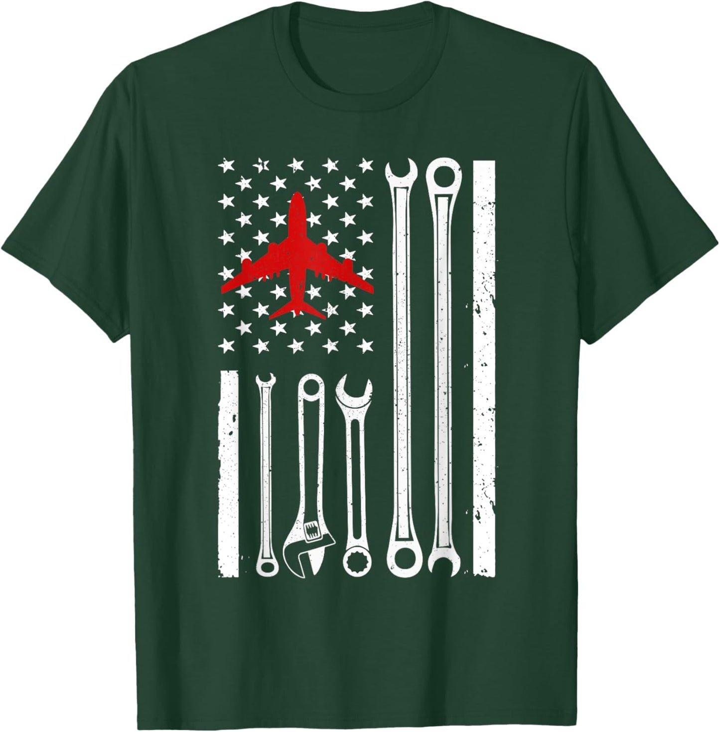 Cool Aircraft Mechanic Art Women Aircraft Technician T-Shirt - T-Shirt | Forest