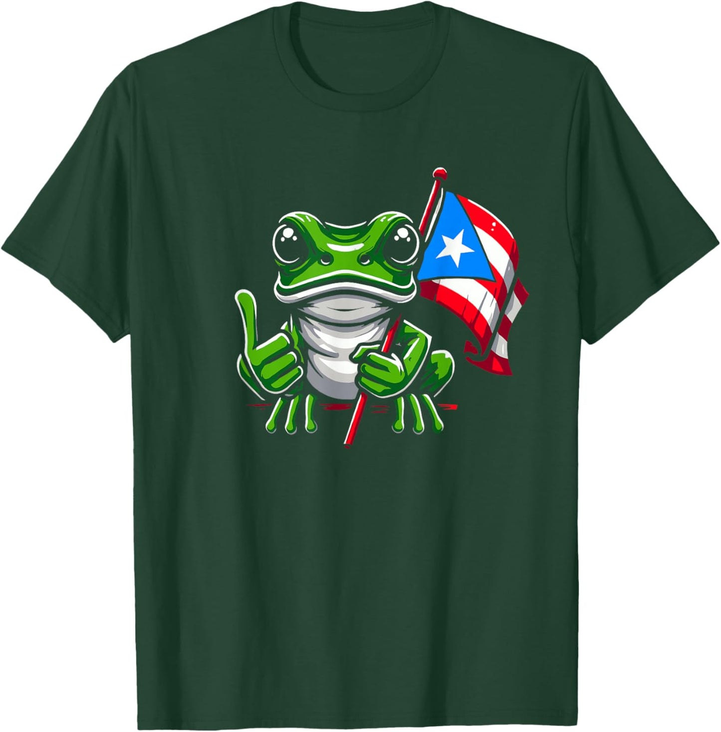 Coqui Frog Puerto Rico - Nocturnal Rainforest Taino Boricua T-Shirt - T-Shirt | Forest