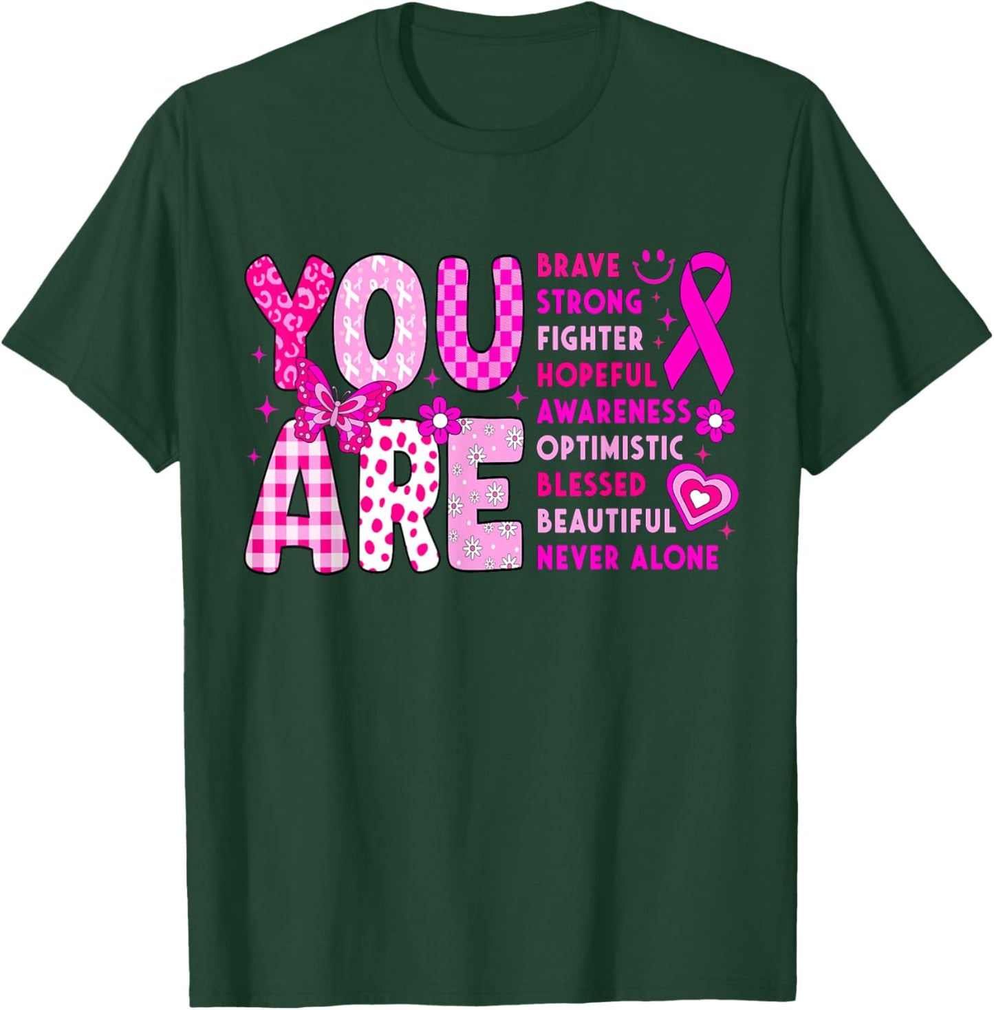Breast Cancer Awareness Month Survivor Fighter Pink Women T-Shirt - T-Shirt | Forest