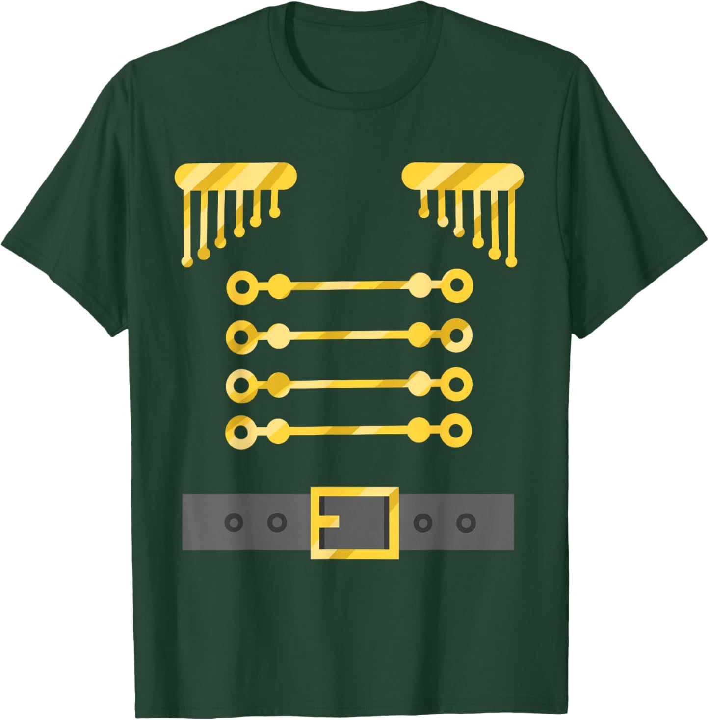Nutcracker Soldier Uniform Costume Christmas Men Boys Kids T-Shirt - T-Shirt | Forest