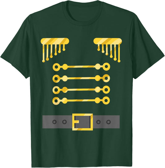 Nutcracker Soldier Uniform Costume Christmas Men Boys Kids T-Shirt - T-Shirt | Forest