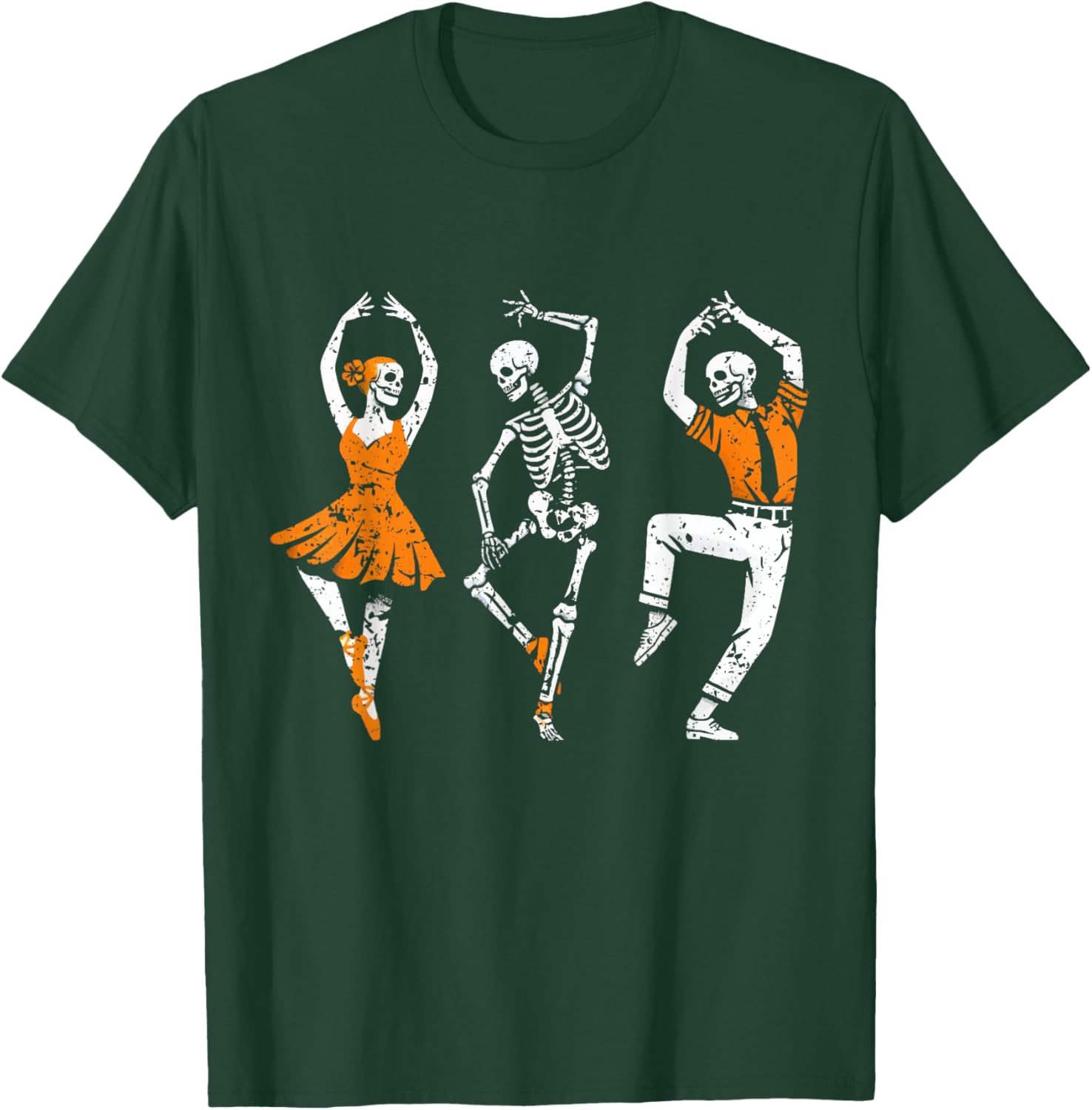 Skeleton Dance Teacher tap, step, or clog, Ballet Dancer T-Shirt - T-Shirt | Forest