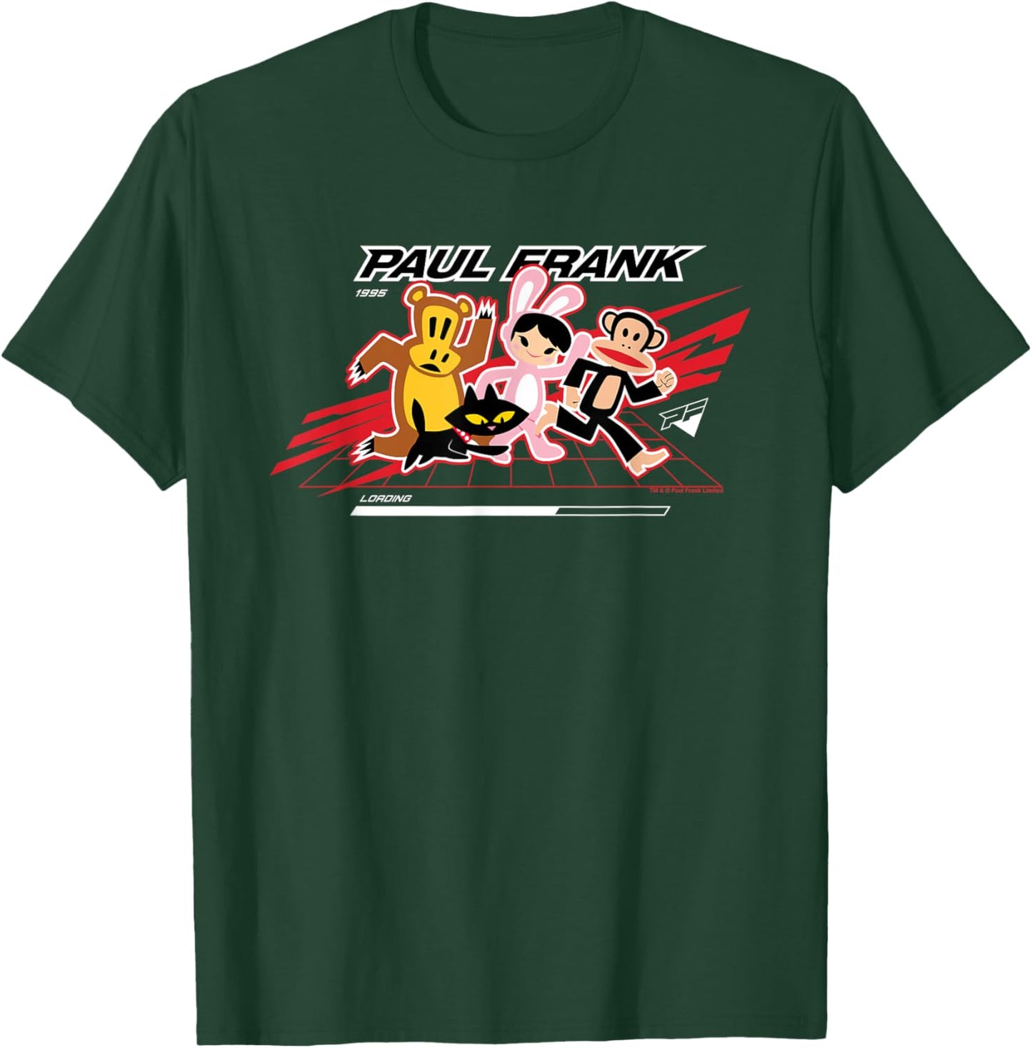 Paul Frank Gaming Julius The Monkey & Co Loading Screen T-Shirt - T-Shirt | Forest