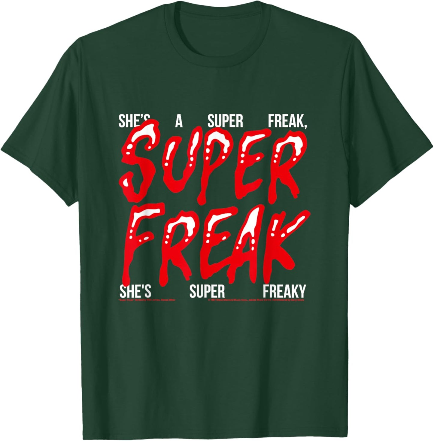 Super Freak Rick James Halloween Lyrics T-Shirt - T-Shirt | Forest