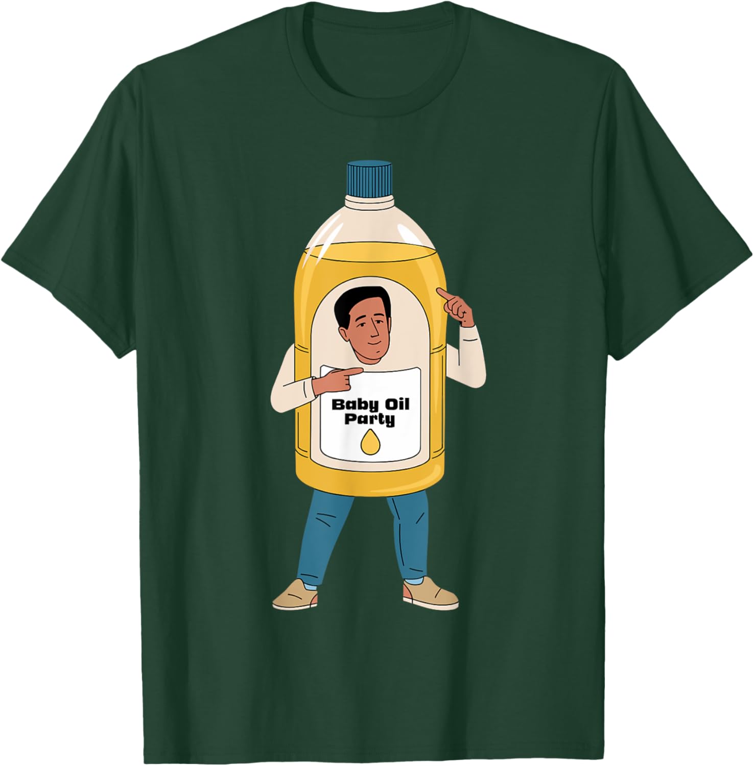 Organic Baby Oil Costume Adult Baby Powder Oil Perfume T-Shirt - T-Shirt | Forest