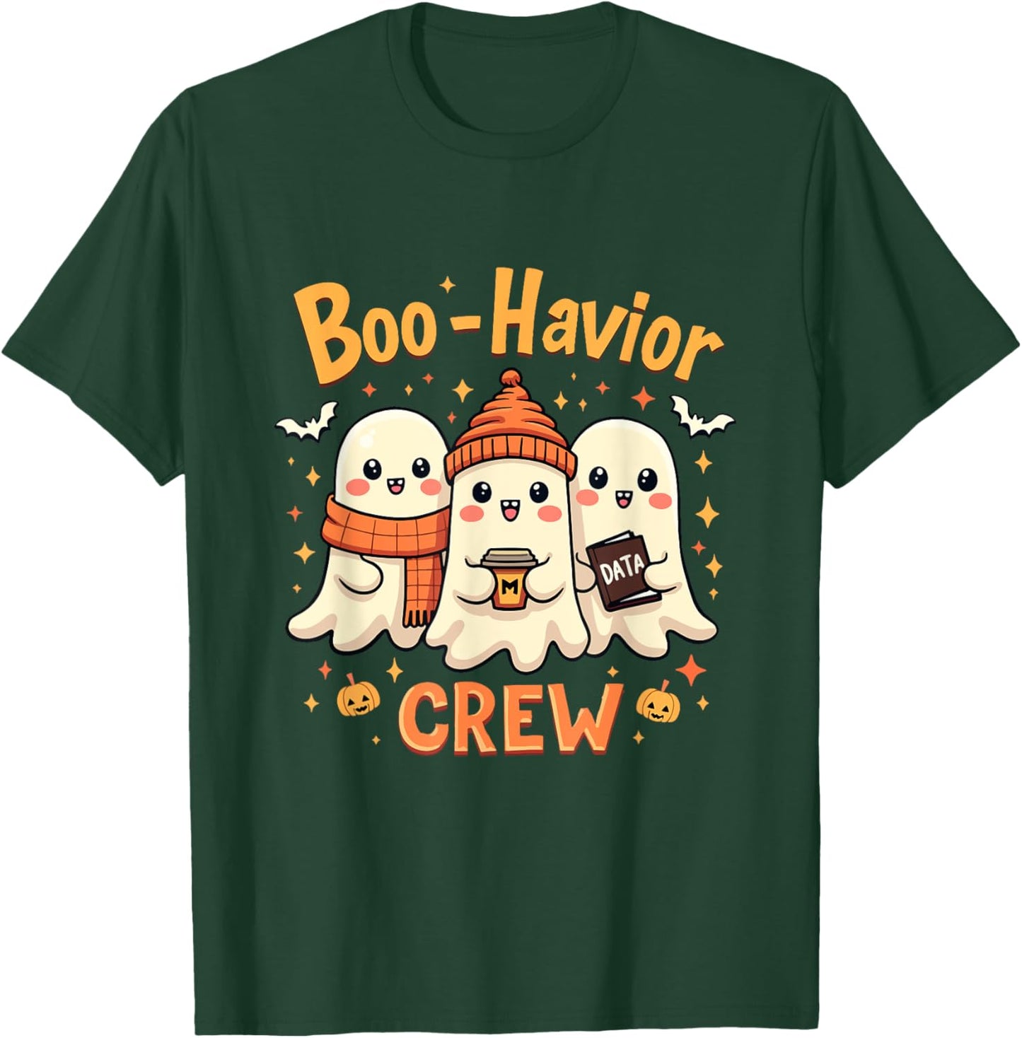 Boo-Havior Crew Cute Ghosts ABA Behavior Analyst Halloween T-Shirt - T-Shirt | Forest