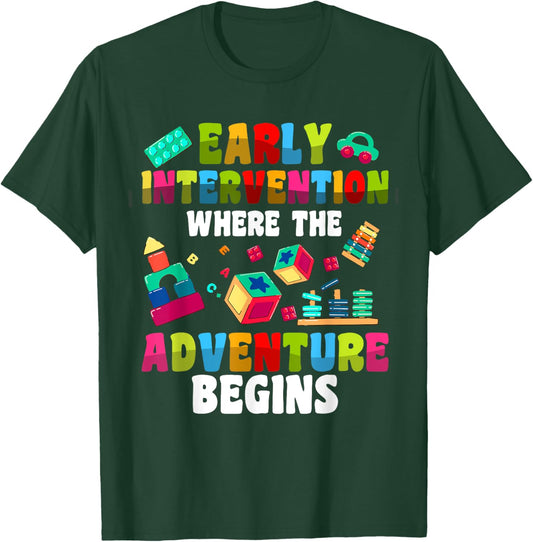 Early Intervention Teacher EIP T-Shirt - T-Shirt | Forest