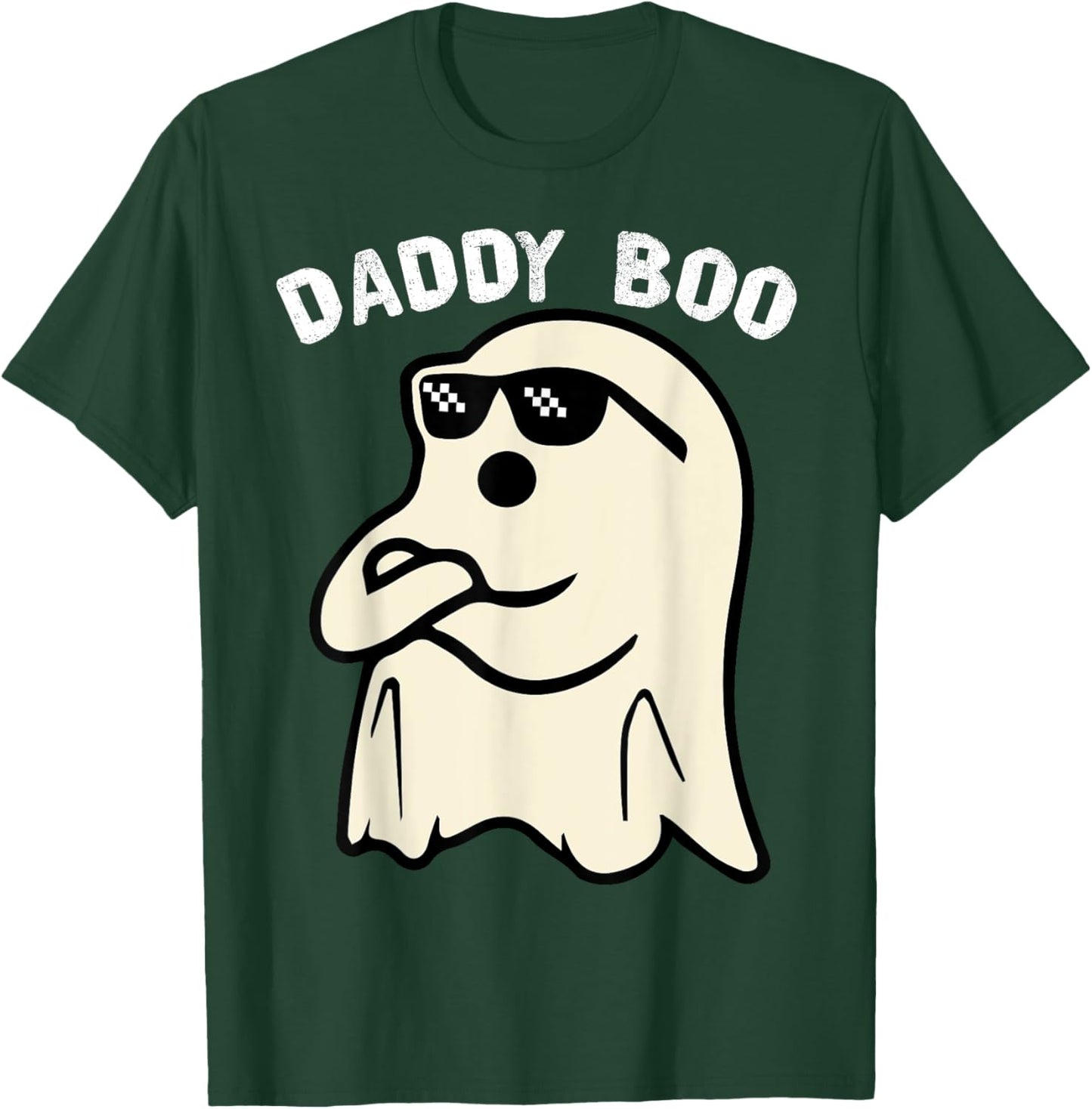 Daddy Boo Halloween Family Matching Costume Ghost Dad 2024 T-Shirt - T-Shirt | Forest