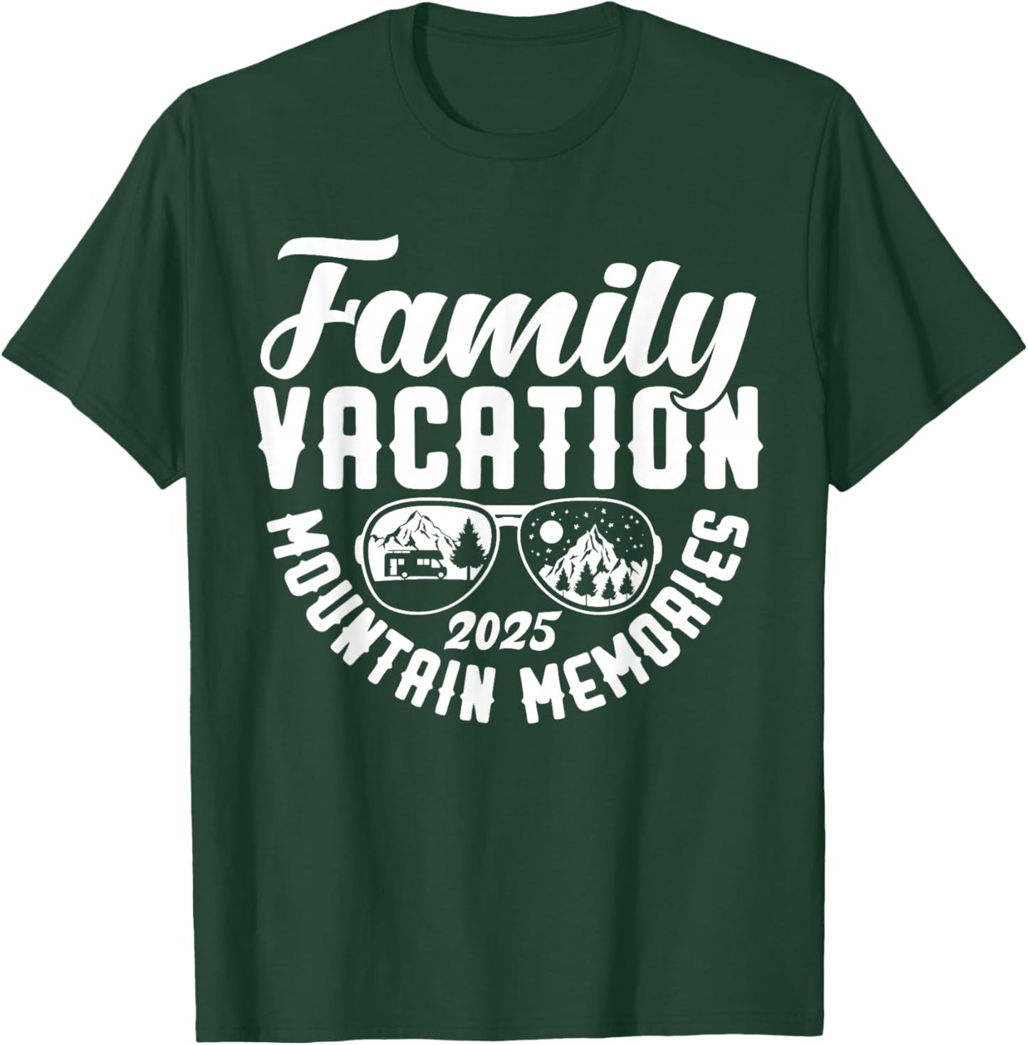 Family Vacation 2025 Mountain Memories Matching Family Group T-Shirt - T-Shirt | Forest