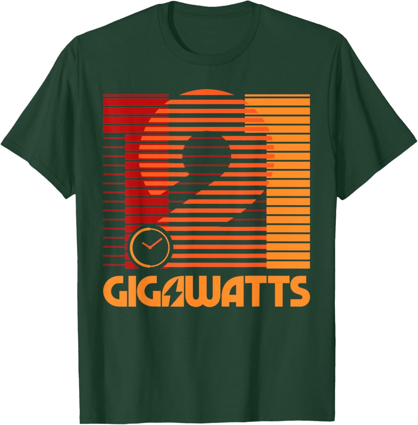 Vintage 1 21 Gigawatts Retro Minimal Style Classic T-Shirt - T-Shirt | Forest