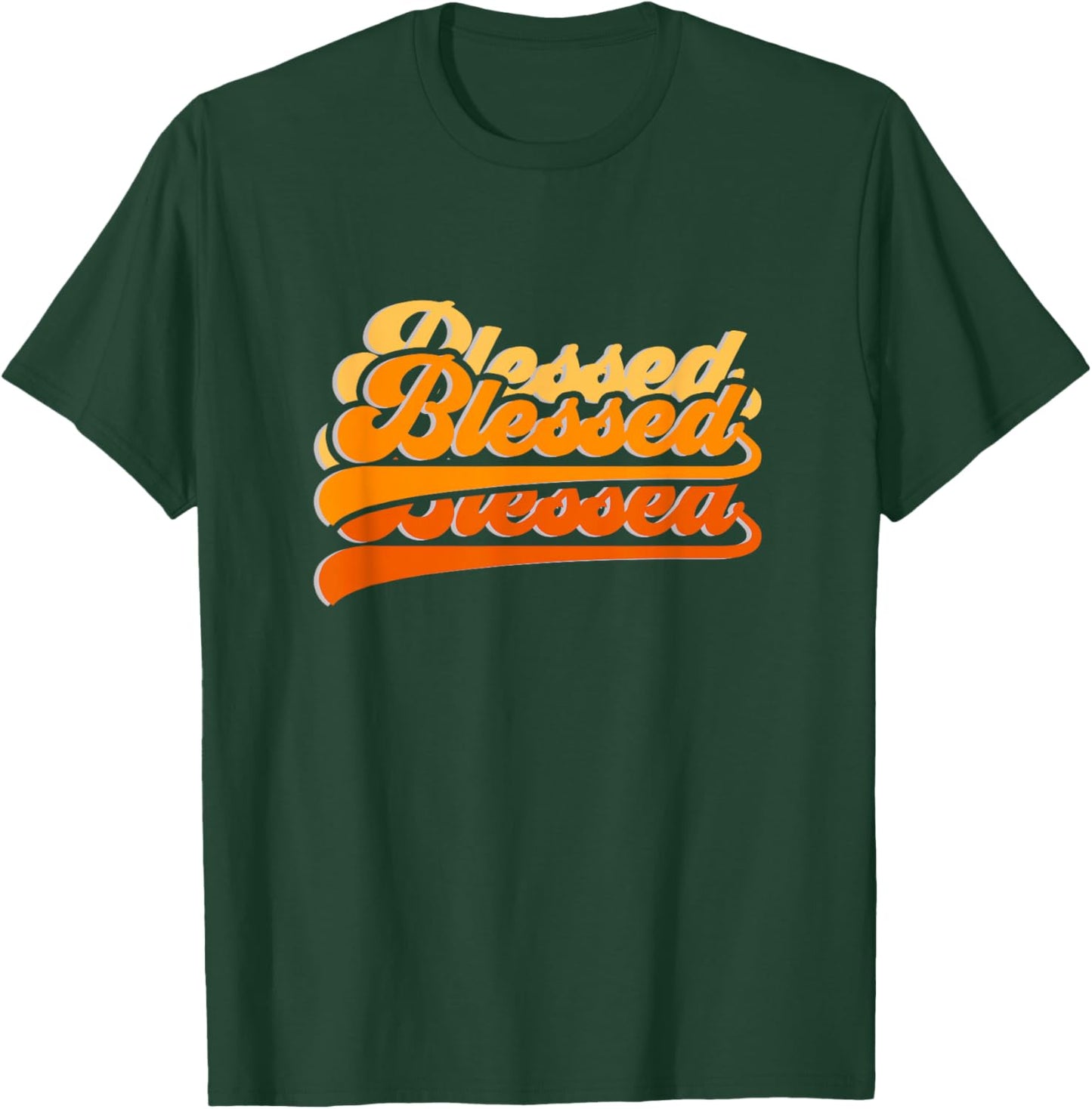 Orange Graphic So So Blessed Orange Graphic T-Shirt - T-Shirt | Forest
