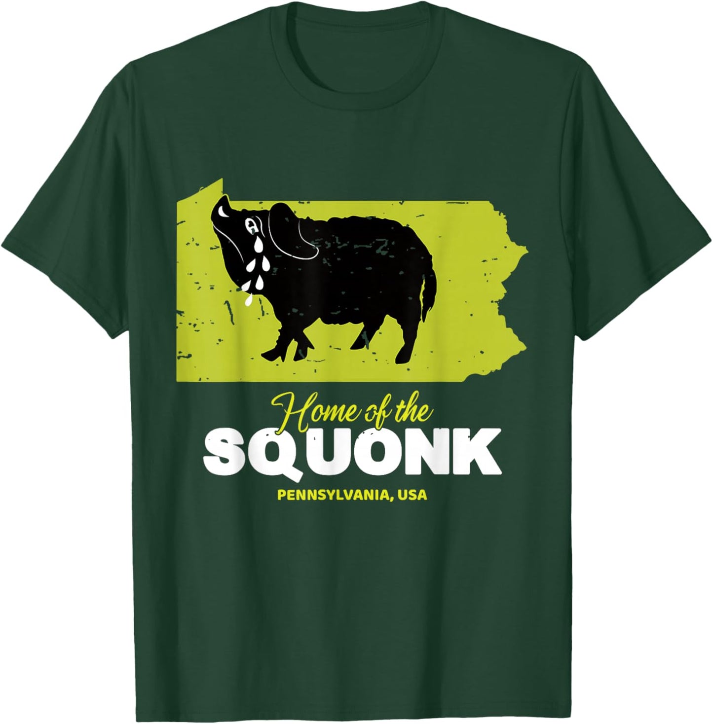 Home Of The Squonk Pennsylvania State American Cryptid T-Shirt - T-Shirt | Forest