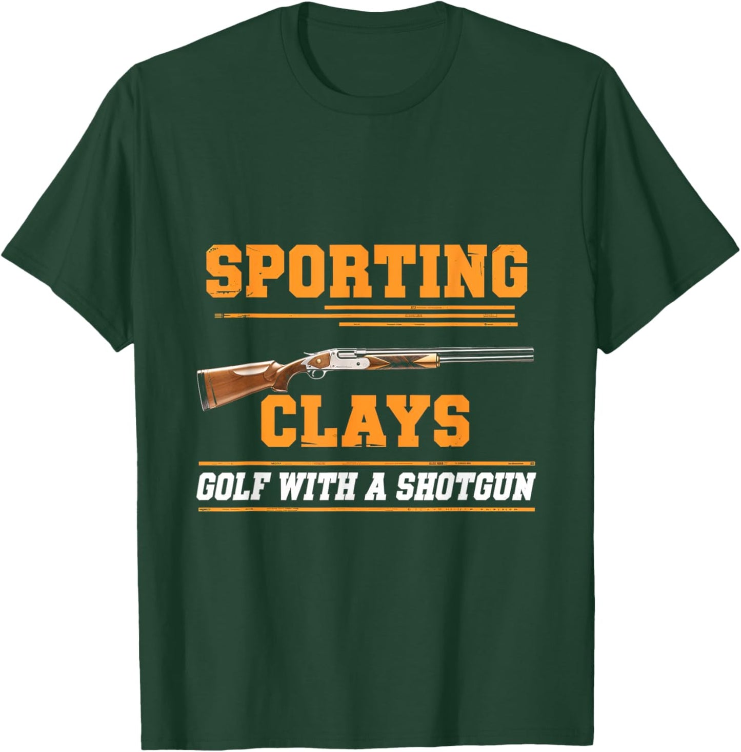 Sporting Clays Clay Golf Shotgun Shooting Sports T-Shirt - T-Shirt | Forest