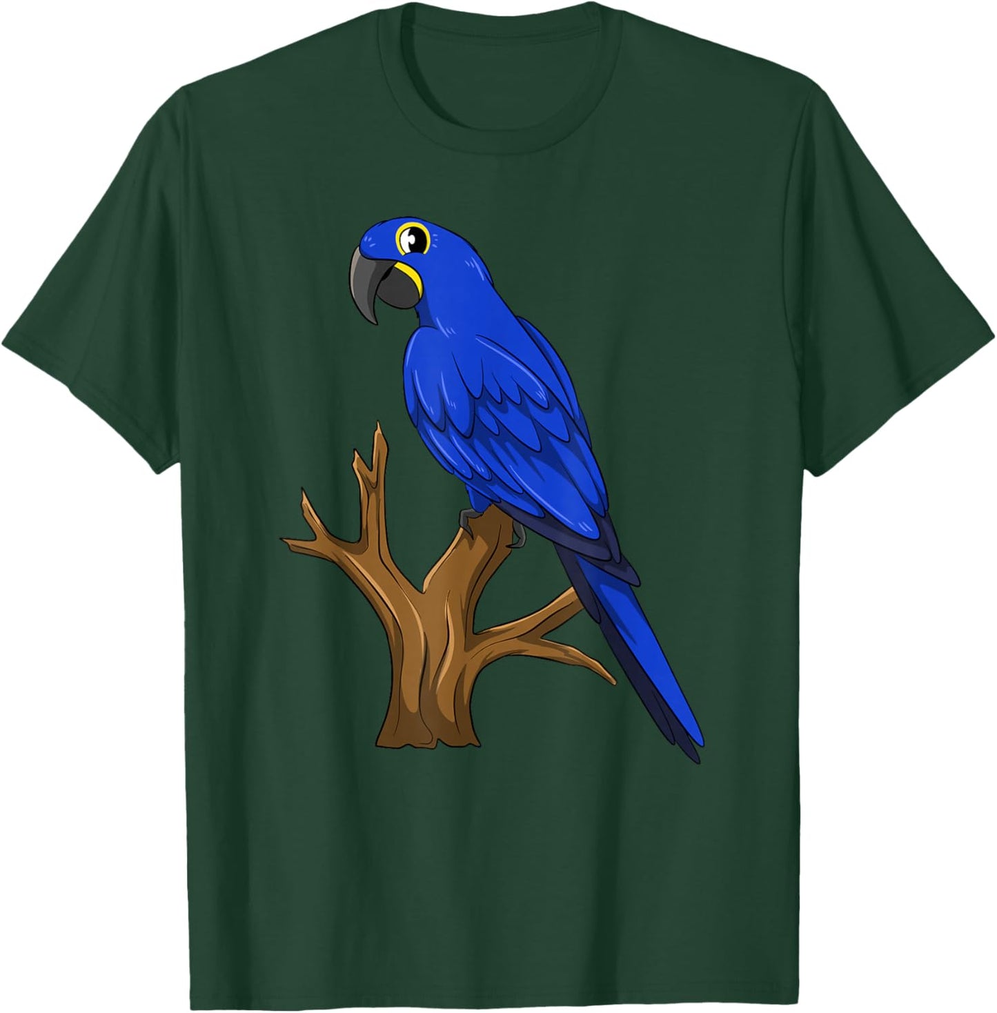 Funny Hyacinth Macaw Parrot T-Shirt - T-Shirt | Forest