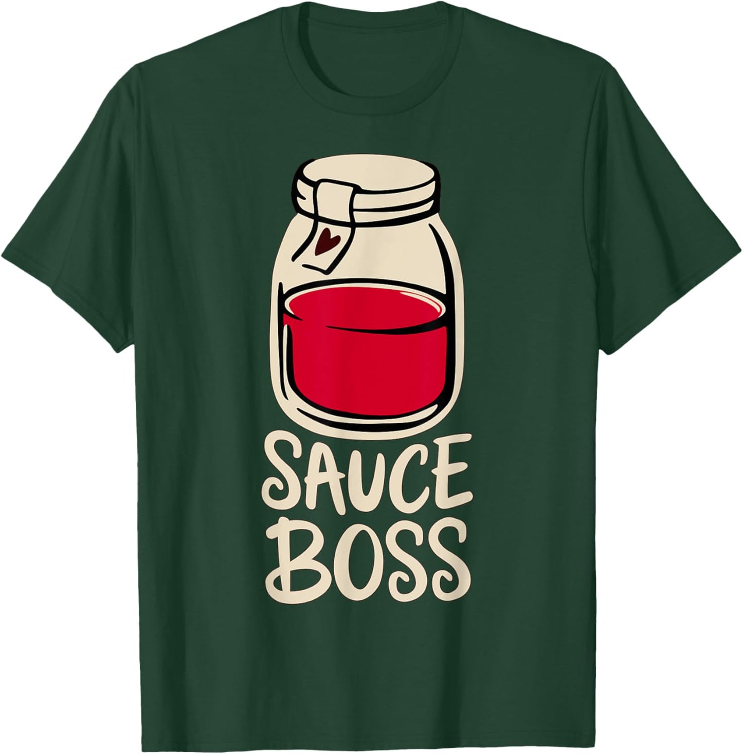 Sauce Boss Tomato Sauce Italian Canning Spaghetti Pizza T-Shirt - T-Shirt | Forest