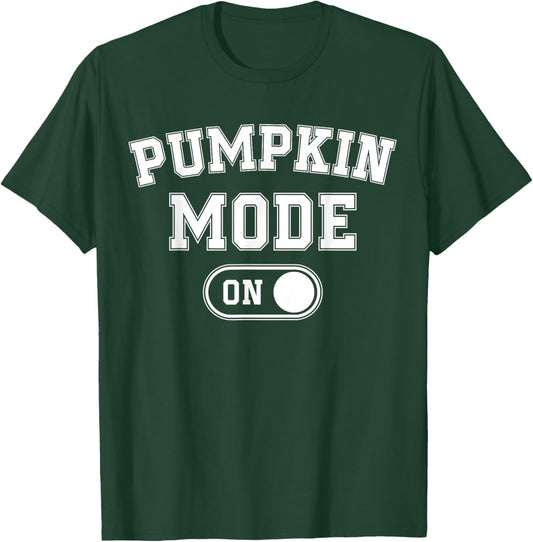 Pumpkin Mode On Costume Funny Autumn Fall Festivals Gift T-Shirt - T-Shirt | Forest