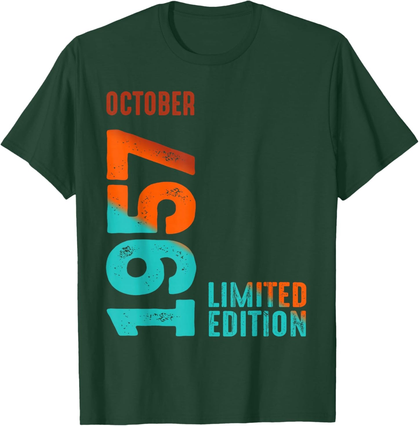 October 1957 Limited Edition Birthday T-Shirt - T-Shirt | Forest