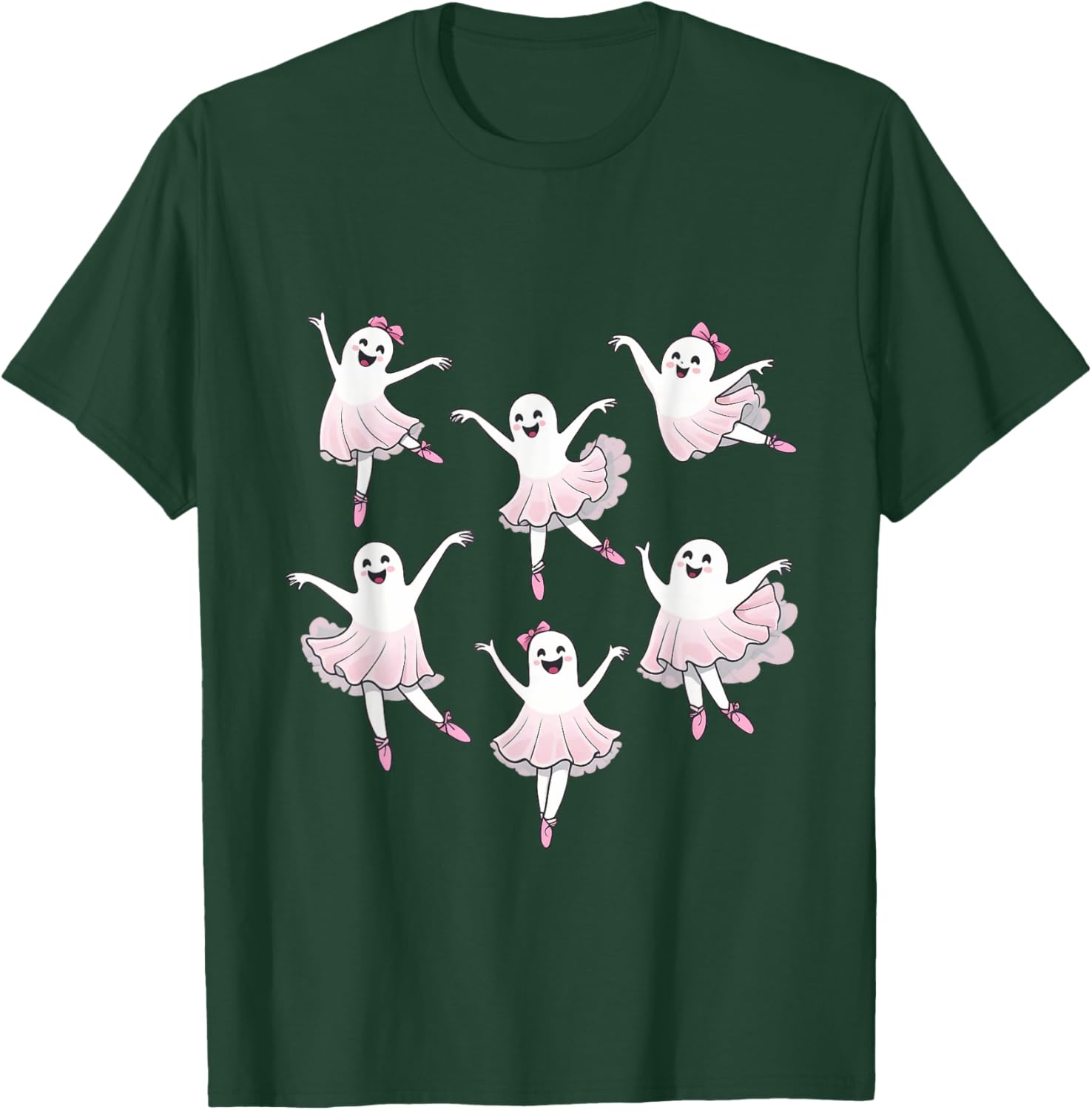 Ballerina Ghosts Ballet Ghost Dancer Spooky Dance Halloween T-Shirt - T-Shirt | Forest