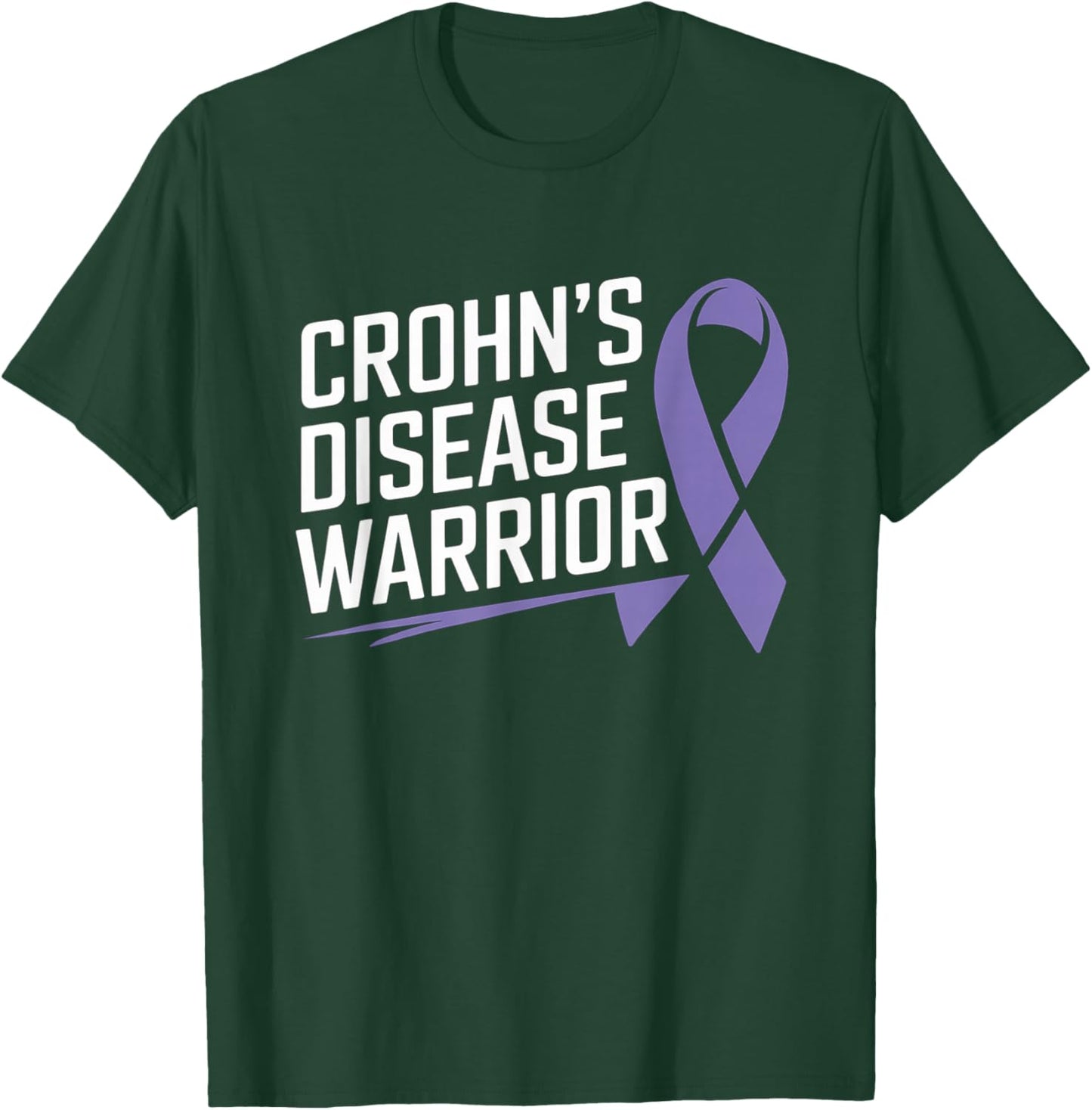 Crohn's Disease Warrior Crohn's Disease Awareness T-Shirt - T-Shirt | Forest