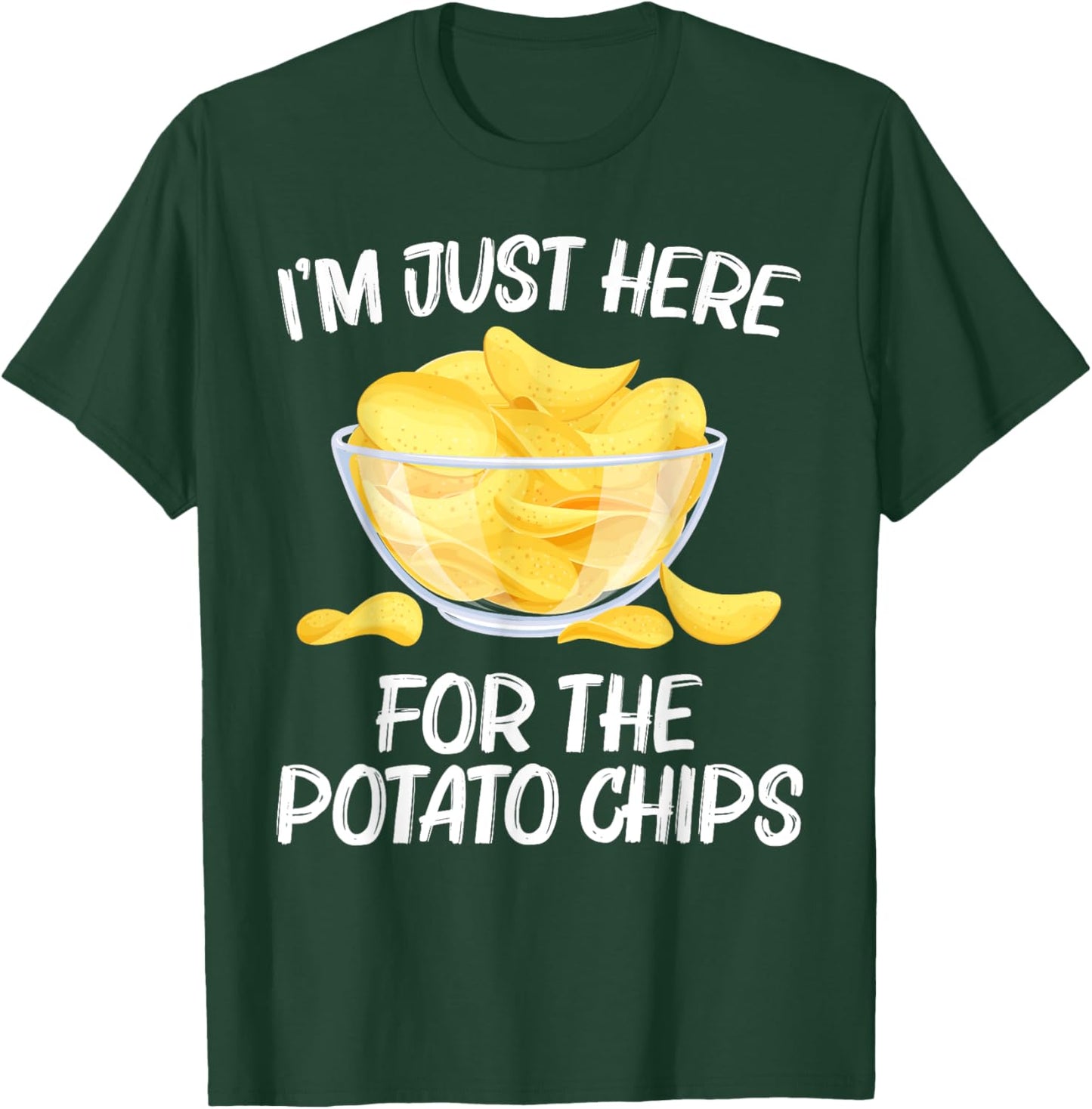 Cool Potato Chips Art Women Kids Potato Chips Lover T-Shirt - T-Shirt | Forest