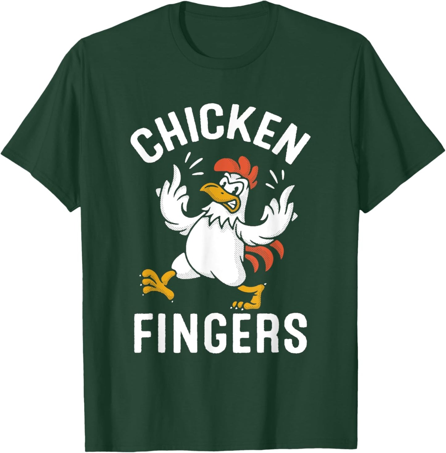 Chicken Fingers Funny Middle Finger Animal T-Shirt - T-Shirt | Forest